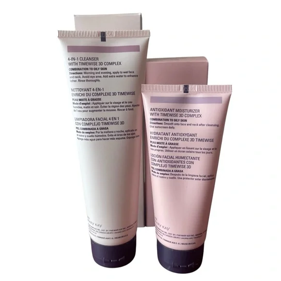 Mary Kay TimeWise 4-in-1 Cleanser & Moisturizer Set Combination / Oily